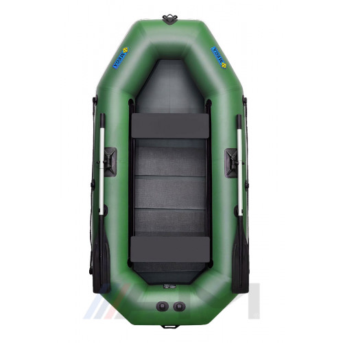 OMEGA - Надуваема гребна лодка с твърдо дъно 250 LSP PS - зелена